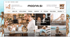 Desktop Screenshot of modna.si